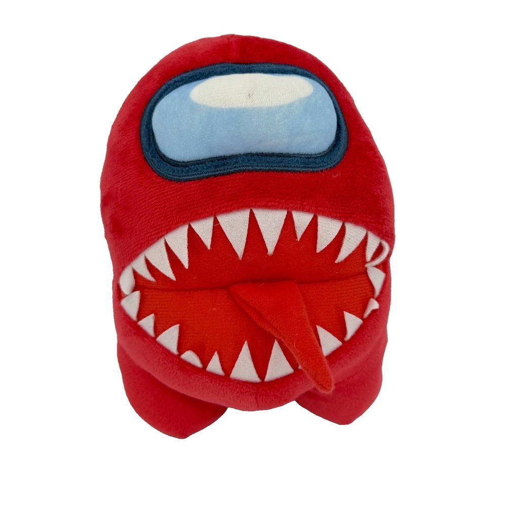 Toikido Official Among Us Red Imposter with Long Tongue 10" Stuffed Plush Toy